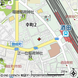 酒田駅前郵便局 ＡＴＭ周辺の地図