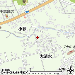 岩手県一関市萩荘大清水12周辺の地図