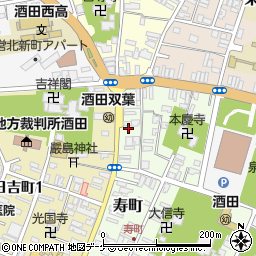 山形県酒田市寿町5-26周辺の地図