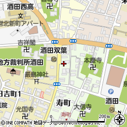 山形県酒田市寿町5周辺の地図