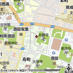 山形県酒田市寿町3-23周辺の地図