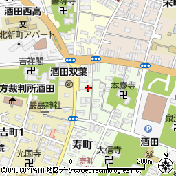 山形県酒田市寿町5-27周辺の地図