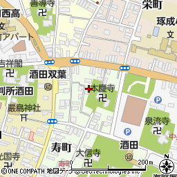 山形県酒田市寿町3周辺の地図