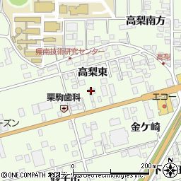 岩手県一関市萩荘高梨東周辺の地図