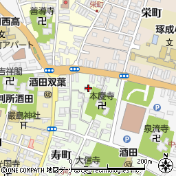 山形県酒田市寿町3-25周辺の地図