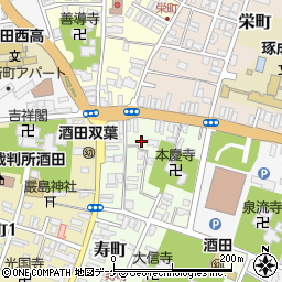 山形県酒田市寿町3-26周辺の地図