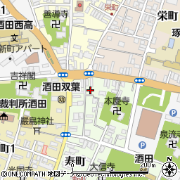 山形県酒田市寿町3-29周辺の地図