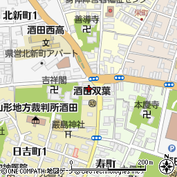 金剛禅総本山少林寺　酒田中部道院周辺の地図