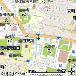 山形県酒田市寿町3-34周辺の地図