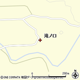 山形県酒田市北俣滝ノ口周辺の地図