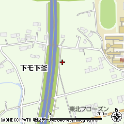 岩手県一関市萩荘下モ下釜周辺の地図