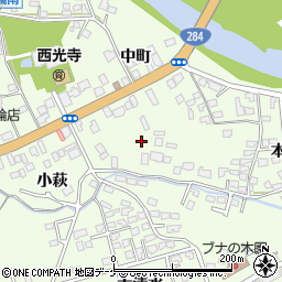 岩手県一関市萩荘（中町）周辺の地図