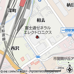 富士通ゼネラル労組一関支部周辺の地図