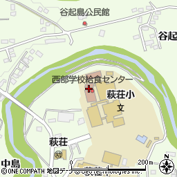 一関市　西部学校給食センター周辺の地図
