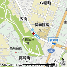 岩手県一関市八幡街周辺の地図