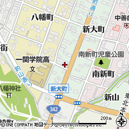 岩手県一関市新大町106周辺の地図