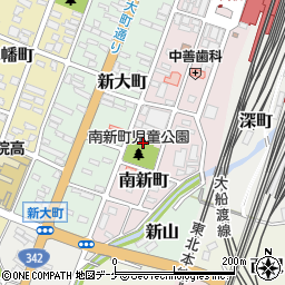 南新町児童公園周辺の地図