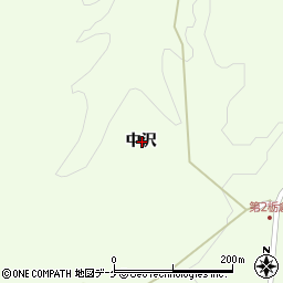 岩手県一関市萩荘中沢周辺の地図