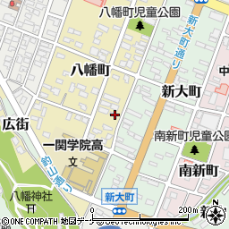岩手県一関市八幡町4-10周辺の地図