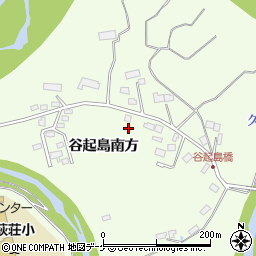 岩手県一関市萩荘谷起島南方周辺の地図