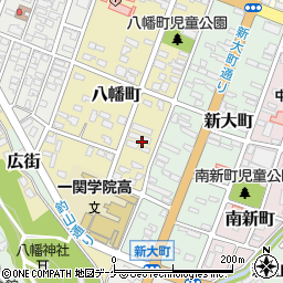 岩手県一関市八幡町4周辺の地図