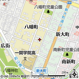 岩手県一関市八幡町4-8周辺の地図