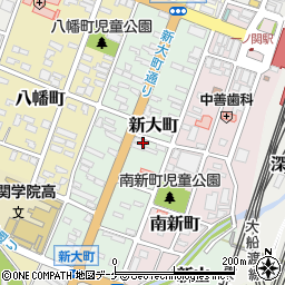 岩手県一関市新大町35周辺の地図