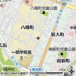岩手県一関市八幡町4-29周辺の地図