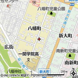岩手県一関市八幡町4-28周辺の地図
