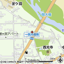 岩手県一関市萩荘釜ケ淵135周辺の地図