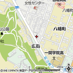 岩手県一関市城内8-9周辺の地図