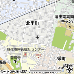 山形県酒田市北里町9-22周辺の地図