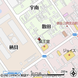 岩手県一関市散田4-1周辺の地図