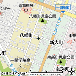 岩手県一関市八幡町4-40周辺の地図