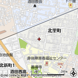 山形県酒田市北里町11-4周辺の地図