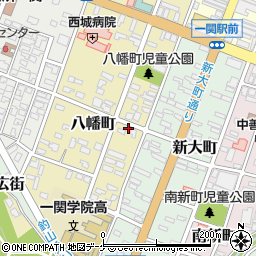 岩手県一関市八幡町4-39周辺の地図