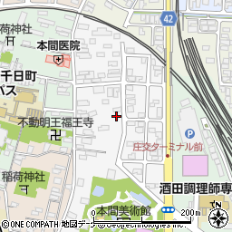 山形県酒田市御成町周辺の地図