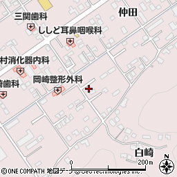 岩手県一関市三関仲田137-7周辺の地図
