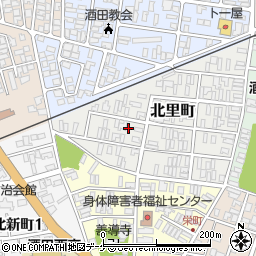 山形県酒田市北里町11-23周辺の地図