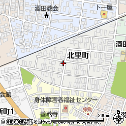 山形県酒田市北里町11-26周辺の地図