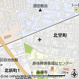 山形県酒田市北里町11-19周辺の地図