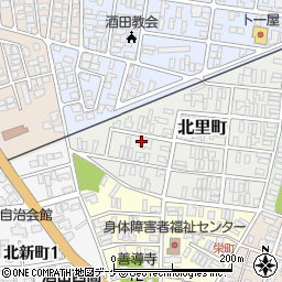 山形県酒田市北里町11-21周辺の地図