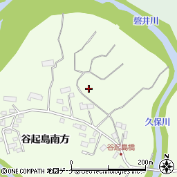 岩手県一関市萩荘谷起島北方周辺の地図