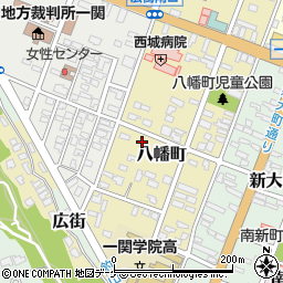 岩手県一関市八幡町3-38周辺の地図