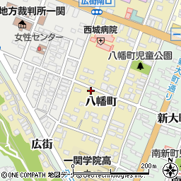 岩手県一関市八幡町3-39周辺の地図