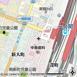 岩手県一関市駅前35周辺の地図
