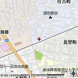 山形県酒田市住吉町20-18周辺の地図