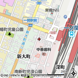 岩手県一関市駅前38-1周辺の地図