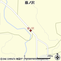 藤ノ沢周辺の地図