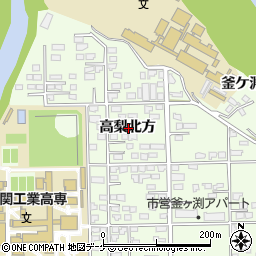 岩手県一関市萩荘高梨北方周辺の地図